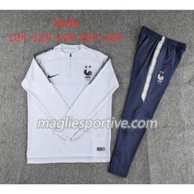 Francia 2 Stars Bambino Tute Felpe da Allenamento Bianco 2018